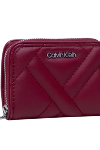 Vínová dámská malá peněženka Calvin Klein