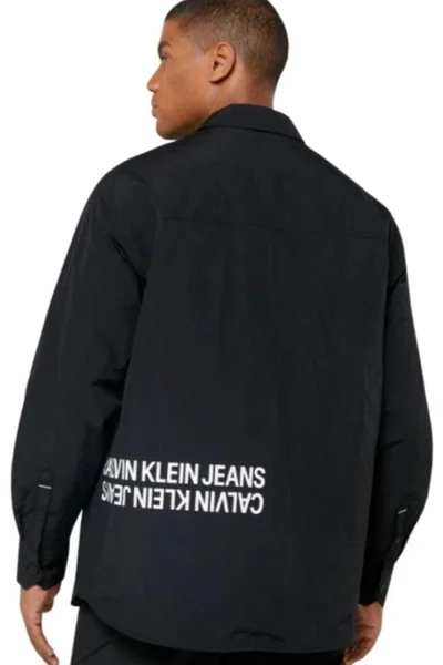 Černá pánská bunda Calvin Klein Jeans s knoflíky