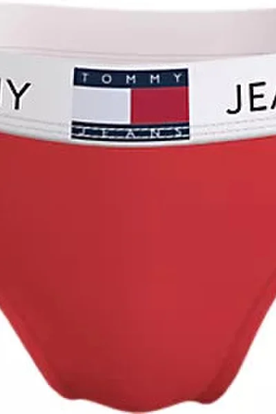 Červené krajkové dámské string kalhotky Tommy Hilfiger