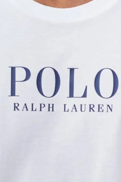 Modro-bílé pánské pyžamo s tričkem s krátkým rukávem Ralph Lauren