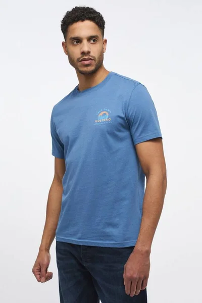Světle modré pánské tričko s logem Mustang