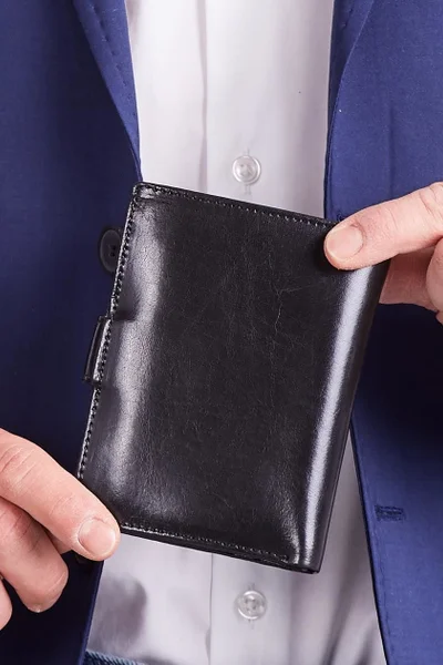 Pánská kožená vertikální peněženka FPrice