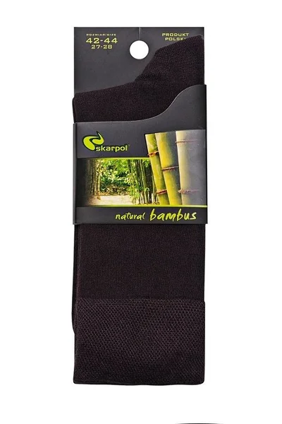 Světle béžové unisex ponožky z bambusového vlákna Skarpol