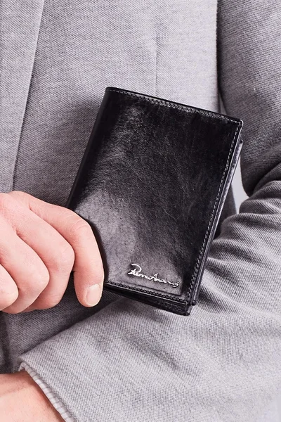 Pánská vertikální kožená peněženka FPrice