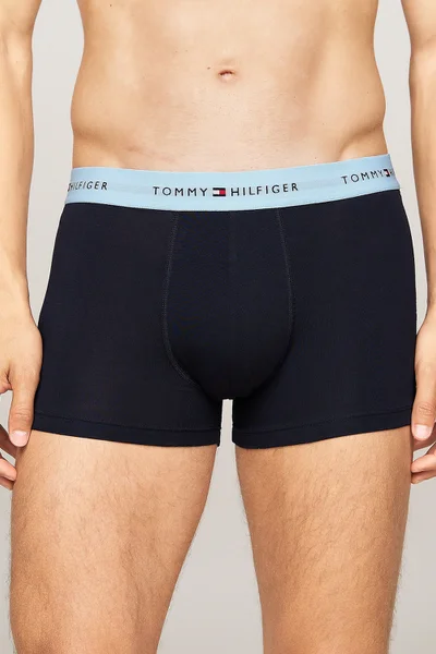 Pánské boxerky 3ks tmavě modré - Tommy Hilfiger