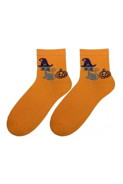 Dámské ponožky Bratex Popsox Halloween KM884 C634
