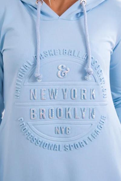 Azurové dámské šaty Brooklyn Kesi