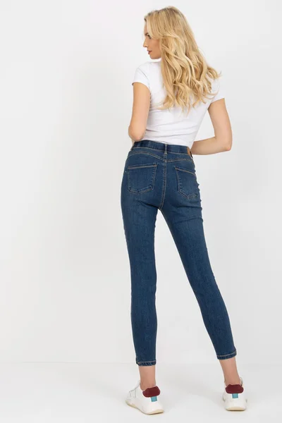 Tmavě modré dámské slim fit jeans FPrice