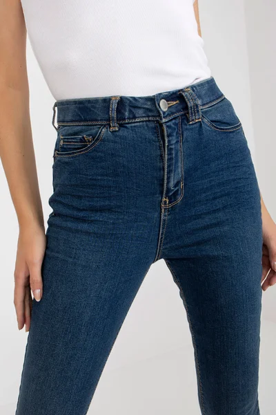 Tmavě modré dámské slim fit jeans FPrice