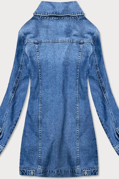 Dlouhá dámská džínová oversize bunda B521 IZZY DENIM