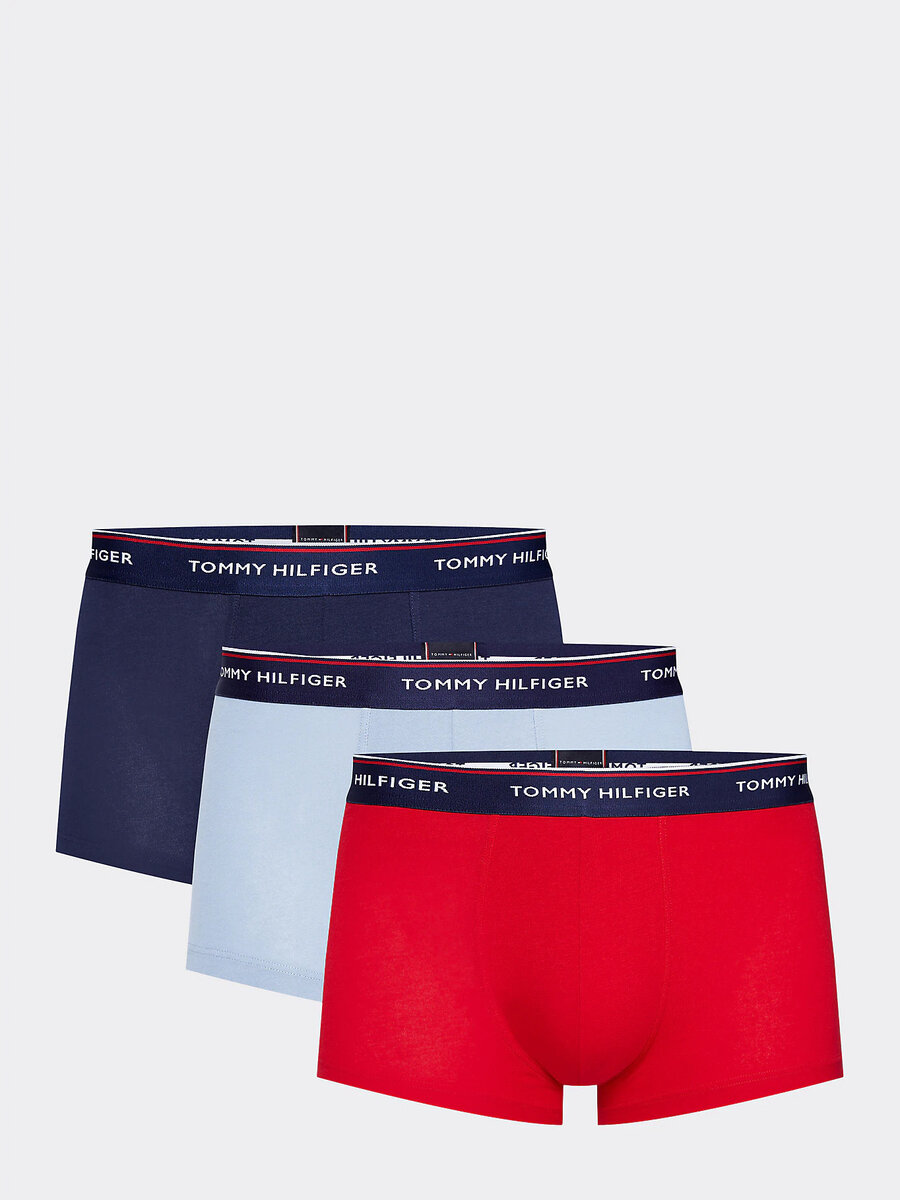 Pánské boxerky 3pcs IR127 červenomodrá - Tommy Hilfiger (v barvě černá), černá S i10_P37714_1:3_2:92_