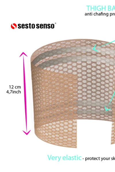 Samodržící elastické pásky proti tření stehen Sesto Senso