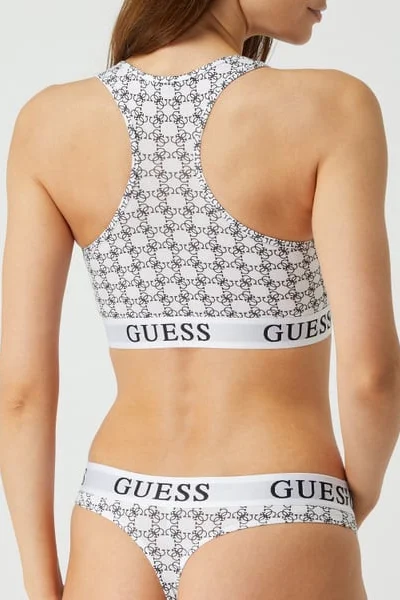 Dámská sportovní bralette podprsenka - G340 - TX771 - Černobílá - Guess