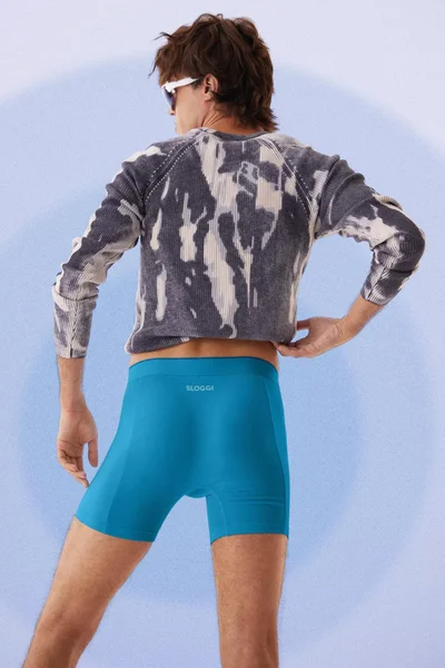 Pánské bavlněné boxerky s delší nohavicí Sloggi 2ks