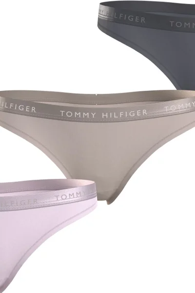 Jemná dámská tanga 3ks Tommy Hilfiger