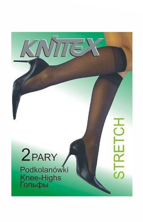 Dámské podkolenky Knittex Stretch 2-pack, nero Univerzální i384_3092700