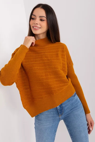 Dámský pulovr v měděné barvě FPrice