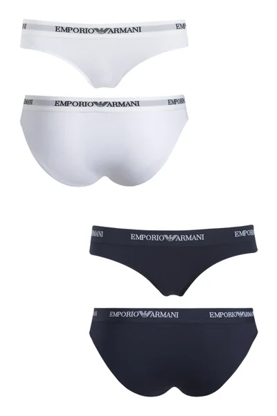 Modro-bílé spodní kalhotky Emporio Armani 163334 CC317 10410