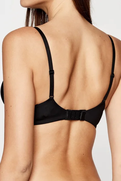 Černá plunge push up podprsenka Calvin Klein 5613