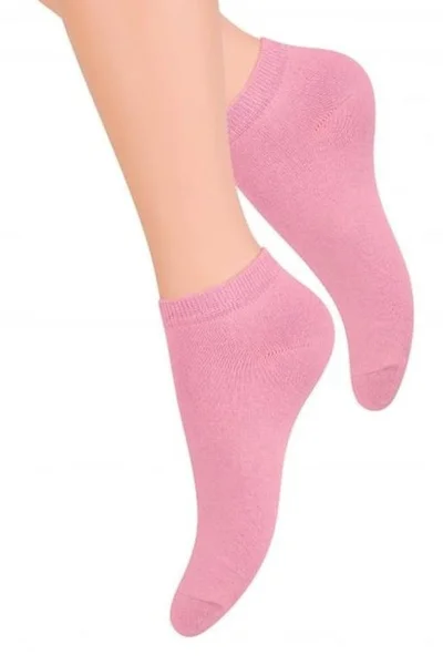 Hladké dámské bavlněné ponožky Steven art.052