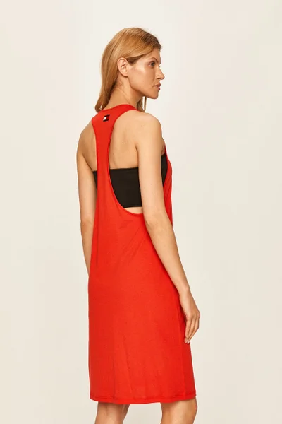 Červené plážové šaty Tommy Hilfiger 02150-XL7