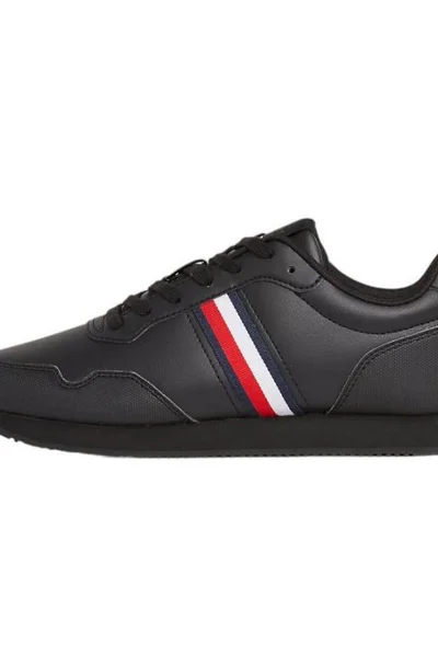 Černé pánské tenisky z eko kůže Tommy Hilfiger