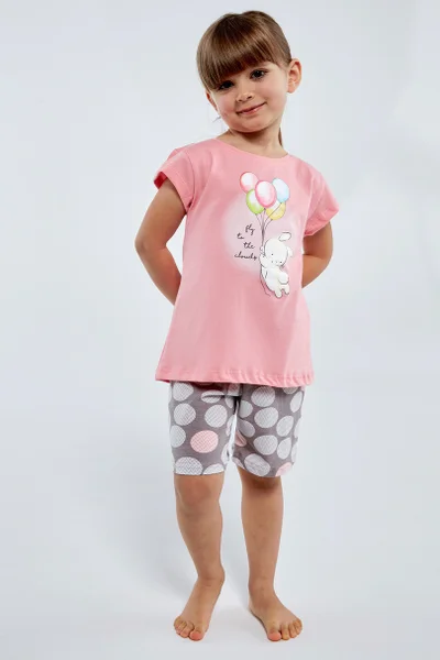 Barevné bavlněné dětské pyžamo se šortkami Cornette