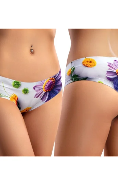 Krásné bezešvé kalhotky s květy Meméme