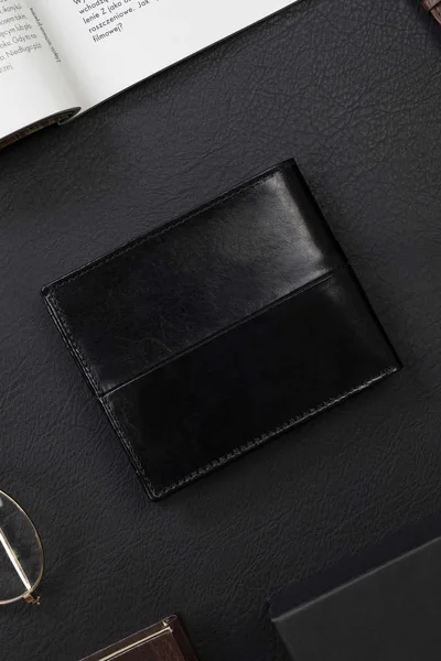Kvalitní pánská kožená peněženka v černé barvě FPrice