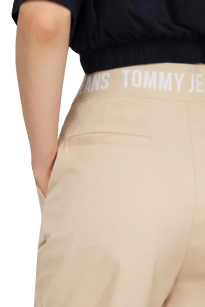 Dámské kalhoty Tommy Jeans Pleated Tape od Hilfiger