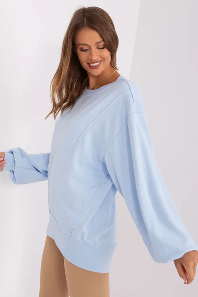 Baby blue dámská oversize mikina FPrice