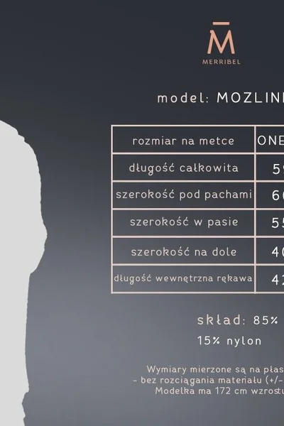 Dámský oversize svetr Mocca - Merribel