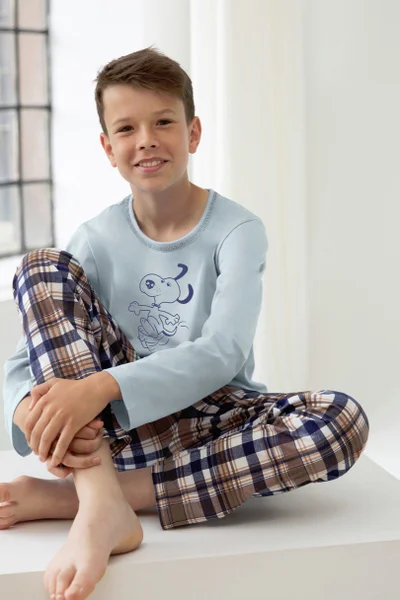 Barevné pyžamo pro chlapce s dlouhými kalhotami Taro