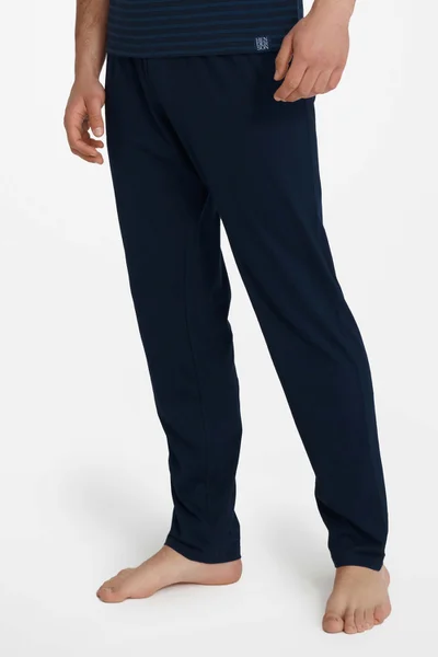 Tmavě modré pánské pyžamo s elastickým pásem Henderson