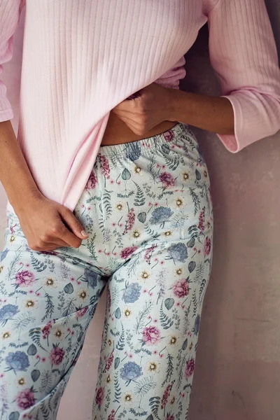 Pastelové dámské bavlněné pyžamo Taro