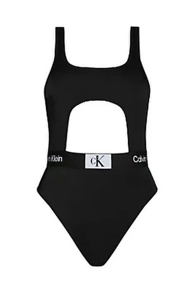 Stylové dámské jednodílné plavky s průstřihy Calvin Klein