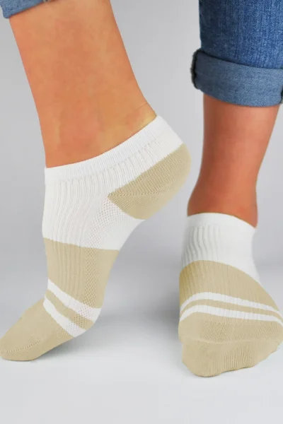 Dámské bavlněné kotníčkové ponožky Noviti