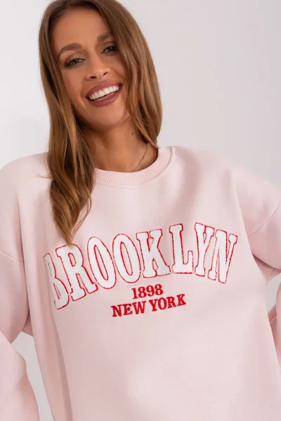 Světle růžová dámská oversize mikina Brooklyn FPrice