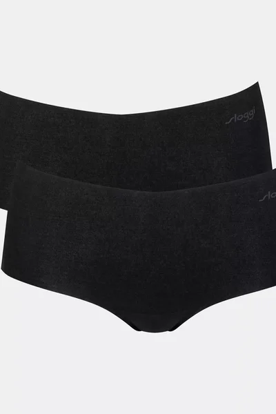 Pohodlné černé bezešvé kalhotky Sloggi 2ks
