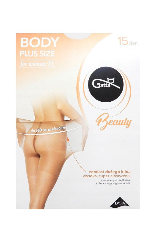 Dámské punčocháče Gatta Body Plus Size, béžová/dec.béžová 2-S i384_19456917