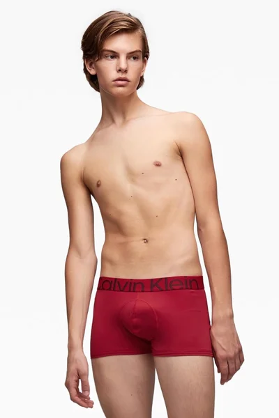 Červené pánské nízké boxerky Calvin Klein