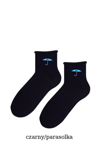 Dámské vzorované netlačící ponožky Steven WO565 IE10