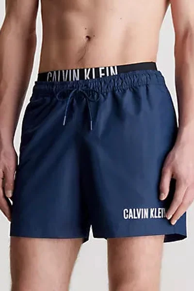 Tmavě modré pánské koupací šortky Calvin Klein