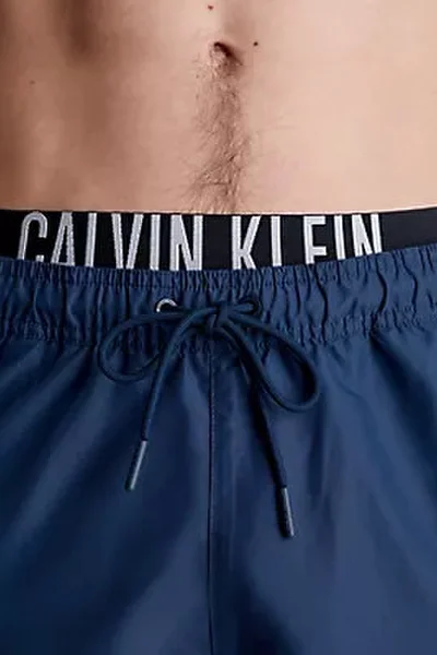 Tmavě modré pánské koupací šortky Calvin Klein