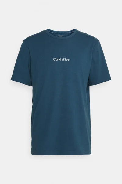 Pánské tričko na spaní U581 C1E - petrolejová - Calvin Klein