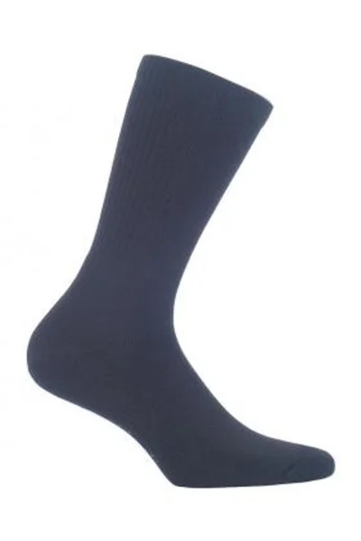 Pánské bílé hladké ponožky Wolla FROTTE AG+