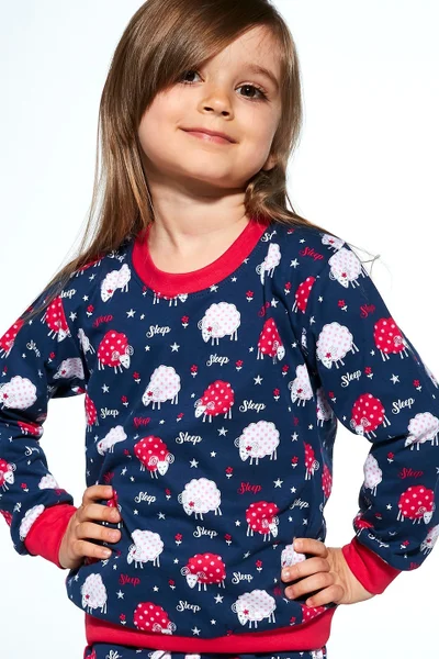 Dětské modré pyžamo s obrázky Cornette