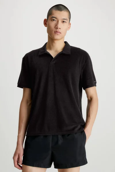 Lehké pánské polotričko v černé barvě Calvin Klein