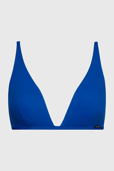 Dámská trojúhelníková bikiny podprsenka královská modř Calvin Klein