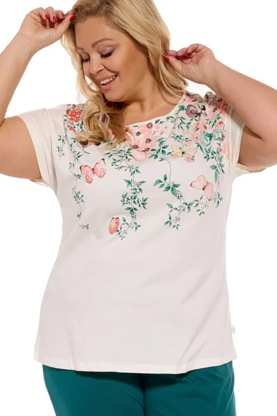 Bavlněné dámské plus size pyžamo Cornette